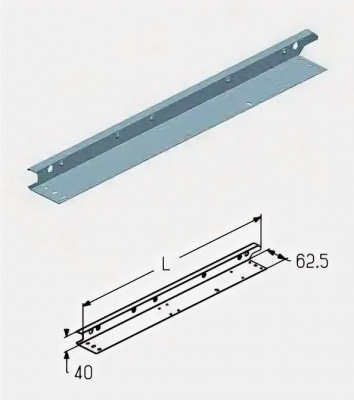 ALUTECH:  401330710 - Накладка боковая  EC-45.475L фотография